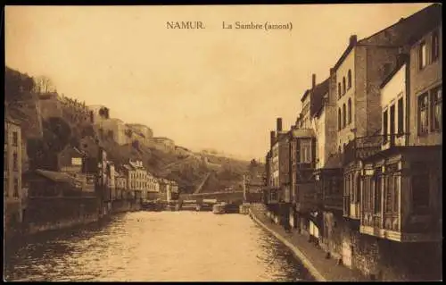 Postkaart Namur Namen La Sambre (amont) 1916