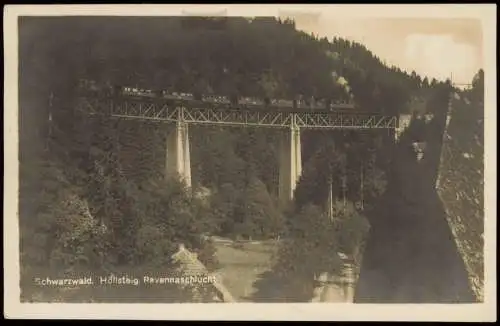 Ansichtskarte Breitnau Ravennaviadukt Eisenbahn 1917