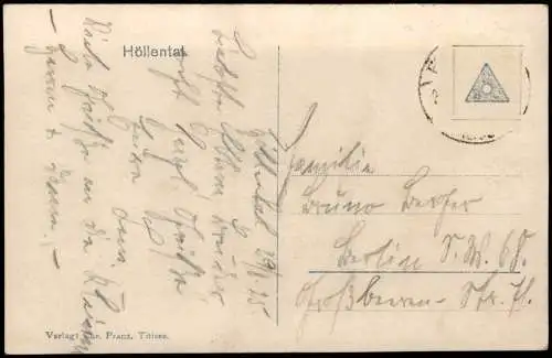 Ansichtskarte Breitnau Ravennaviadukt Eisenbahn 1917