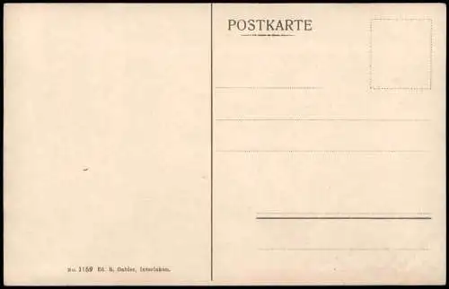 Ansichtskarte Brünig BE-Meiringen Passhöhe. Bahnhof Dampflokomotive 1912