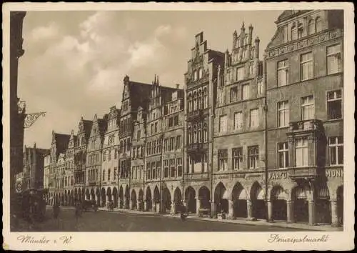 Ansichtskarte Münster (Westfalen) Prinzipalmarkt 1940