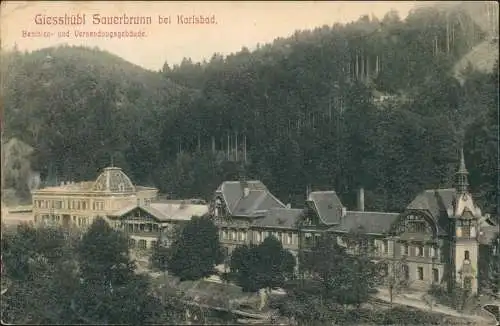 Gießhübl-Sauerbrunn Kyselka Beamten- und Versendungsgebäude. 1906