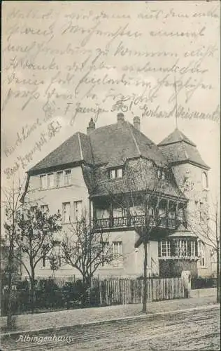 Ansichtskarte Freiburg im Breisgau Bismarckstraße 47 Albingenhaus 1914