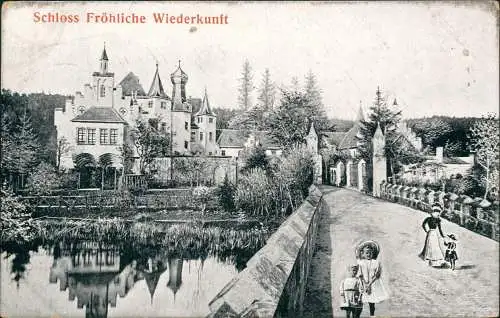 Ansichtskarte Stadtroda Schloß Fröhliche Wiederkunft Kinder 1917