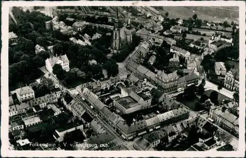 Ansichtskarte Falkenstein (Vogtland) Luftbild Fliegeraufnahme 1940