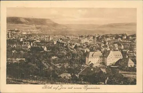 Ansichtskarte Jena Stadt Gymnasium 1916  gel. Feldpost Vereinslazarett