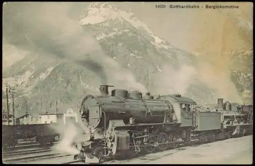 .Schweiz Gotthardbahn / Ferrovia del Gottardo Berglokomotive 1911