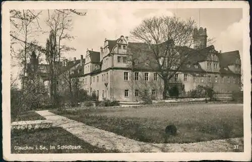 Ansichtskarte Glauchau Schloss 1944