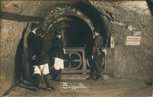 Ansichtskarte Berchtesgaden Salzbergwerk Salzgrotte 1918