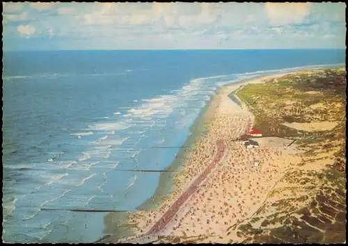 Ansichtskarte Norderney Luftbild Luftaufnahme Nordstrand 1963