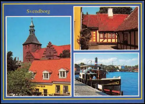 Postcard Schwenburg Svendborg Mehrbildkarte mit 3 Ortsansichten 1980