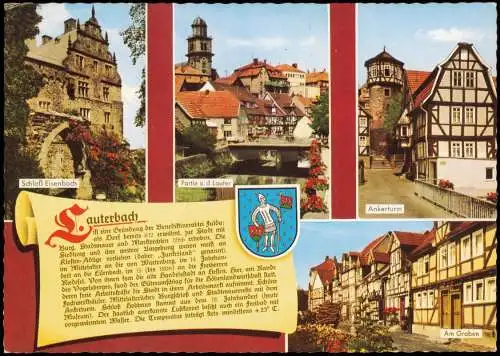 Lauterbach (Hessen) Stadtteilansichten Ortsansichten (Chronik-Karte) 1980