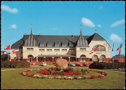 Westerland-Sylt Kurhaus, Autos davor u.a. Volkswagen VW Käfer 1975