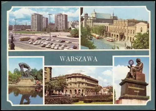 Warschau Warszawa  MB Plac Teatralny. Ulica Krakowskie Przedmieście) 1977