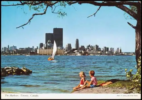 Postcard Toronto Panorama-Ansicht HARBOUR, TORONTO, ONTARIO, CANADA 1980