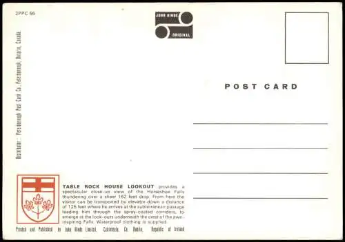 Niagara Falls, Ontario, Canada TABLE ROCK HOUSE LOOKOUT 1980