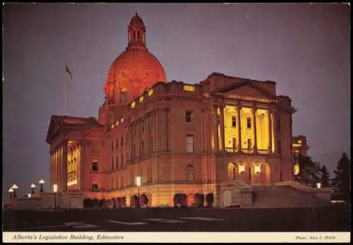 Postcard Edmonton Alberta's Legislative Building, Edmonton 1980