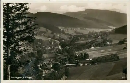 Ansichtskarte Rittersgrün-Breitenbrunn (Erzgebirge) Stadtpartie 1930