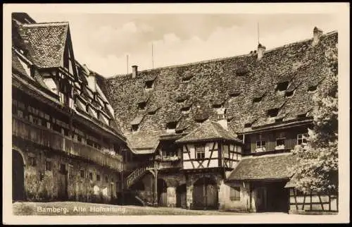 Ansichtskarte Bamberg Alte Hofhaltung 1941