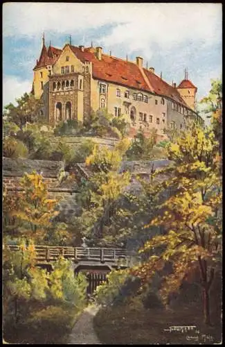 Ansichtskarte Nürnberg Nürnberger Burg (Künstlerkarte) 1910