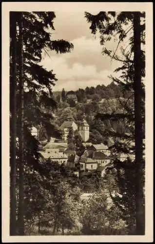 Bad Gottleuba-Bad Gottleuba-Berggießhübel Blick zur Kirche (DDR-Zeit) 1956