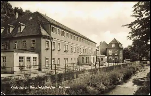 Bad Gottleuba-Berggießhübel Straßen Partie am Kurhaus zur DDR-Zeit 1968