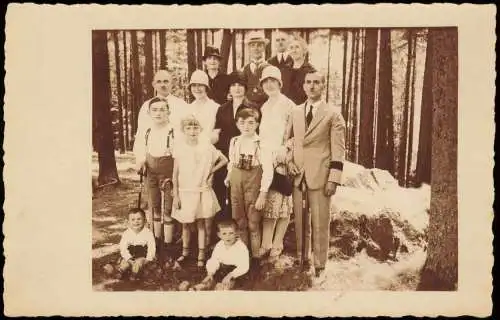 Menschen Soziales Leben; Familienfoto mit Kindern 1929 Privatfoto