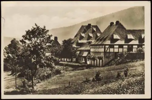 Postcard Giehren (Isergebirge) Gierczyn Berghotel Kesselschloßbaude 1930