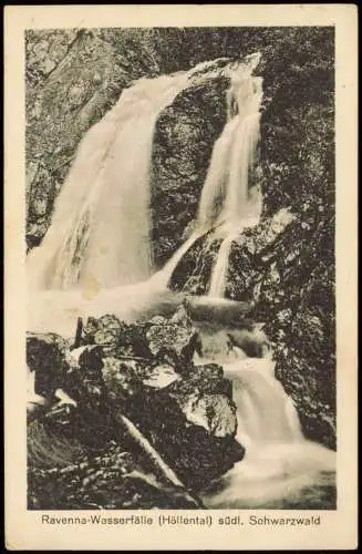 Ravenna-Wasserfall Ravenna-Wasserfälle Höllental südl. Schwarzwald 1925