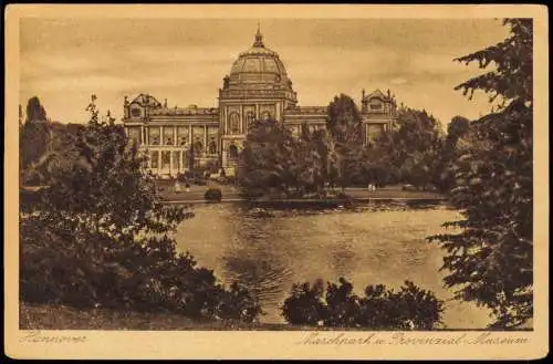 Ansichtskarte Hannover Maschpark Provinzialmuseum 1927