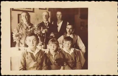 Ansichtskarte  Menschen / Soziales Leben - Familienfoto Feier 1929