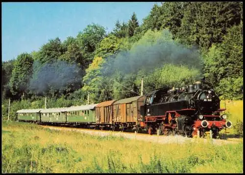 Güterzug-Tenderlokomotive 86346 der Ulmer Eisenbahnfreunde Albtal 1994