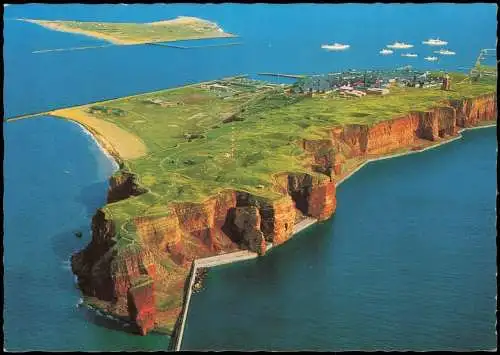 Ansichtskarte Helgoland (Insel) Luftbild Luftaufnahme von Westen 1991