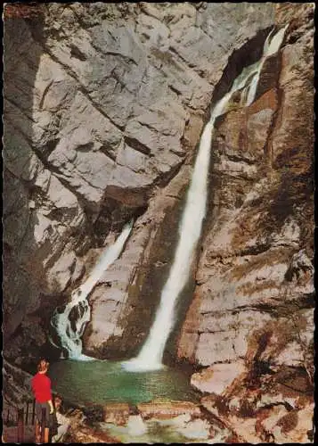 Slowenien Slovenija Bohinj Slap Savica  Jugoslavija (Wasserfall Waterfall) 1970