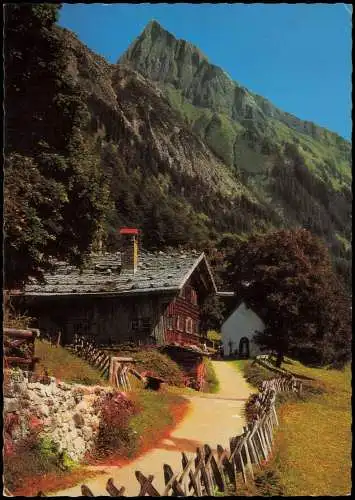 Gerstruben-Oberstdorf (Allgäu) Panorama-Ansicht mit Höfats 2259 m 1973