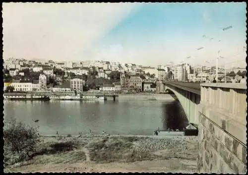 Belgrad Beograd (Београд) Panorama-Ansicht БЕОГРАД Нови мост 1959