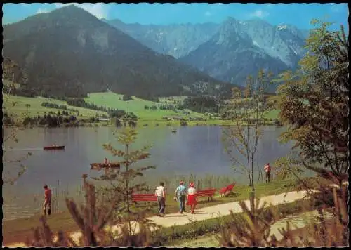 Ansichtskarte Walchsee See mit Blick gegen Zahmen Kaiser 1980