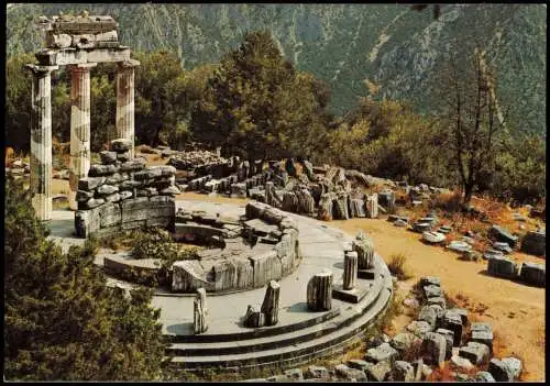 Postcard Delphi DELPHI DELPHES DELPHI Marmaria or Tholos 1975