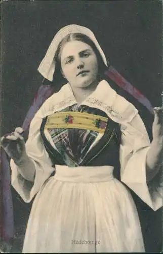 Norwegen Allgemein Skandinaviske Nationaldragter Frau Typen Norway Norge 1909