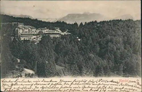 Cartoline Bozen Bolzano Passo della Mendola - Mendelpass 1907