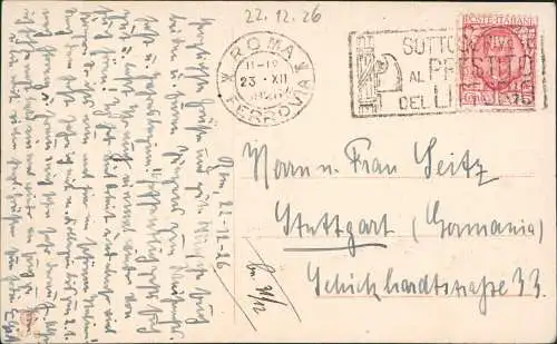 Cartoline Rom Roma Villa Borghese. Paesaggio I. 1926