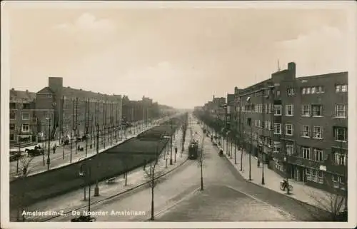 Amsterdam Amsterdam Z. De Noorder Amstellaan - Straße Fotokarte 1932