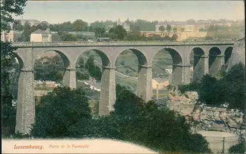 Postcard Luxemburg Partie de la Passerelle. 1911