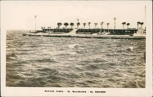 Buenos Aires Balneario El Espigon Fotokarte 1930  Argentinien Argentinia