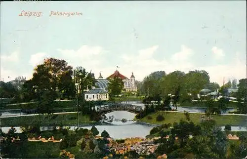 Ansichtskarte Leipzig Palmengarten - Anlagen 1911