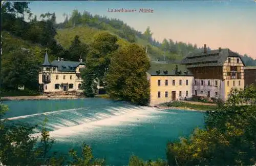 Ansichtskarte Lauenhain-Mittweida Lauenhainer Mühle 1912