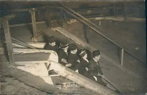 Berchtesgaden Einfahrt mit der Seilbahn. Salzbergwerk - Fotokarte 1913