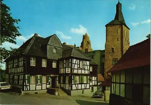 Ansichtskarte Bensberg-Bergisch Gladbach Alt-Bensberg und Rathaustürme 1980