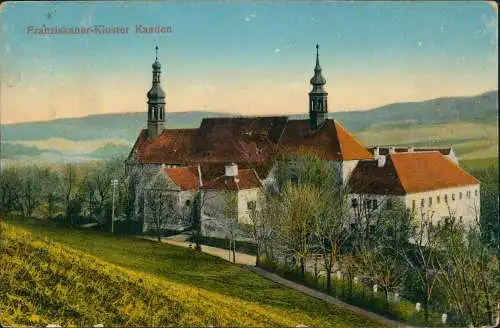 Postcard Kaaden Kadaň Franziskaner-Kloster 1917