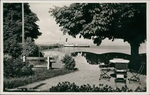 Ansichtskarte Nonnenhorn (Bodensee) Gasthof Engel, Dampfer 1935